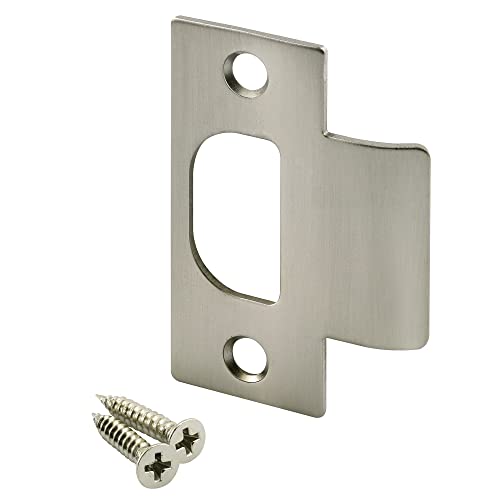 Prime-Line E 2484 Tee Strike for Schlage Locks with Screws, Satin Nickel Finish (Single Pack) - color: Satin Nickel