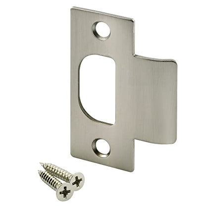 Prime-Line E 2484 Tee Strike for Schlage Locks with Screws, Satin Nickel Finish (Single Pack) - color: Satin Nickel