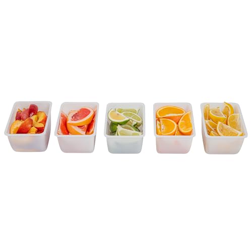 Restaurantware White Plastic Pint Insert, 5.5 x 3.5 x 2.8 In - size: 1.25 Pint