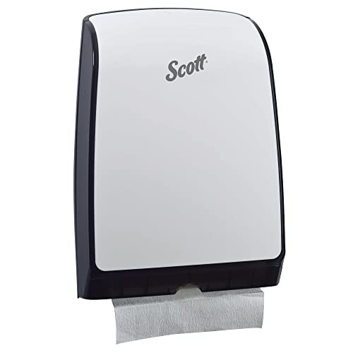 Scott Professional Slimfold Folded Paper Towel Dispenser, White (34830) - size: 9.83" x 13.67" x 2.88"