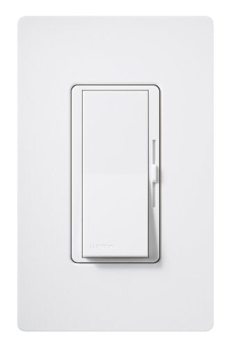 Lutron Diva Dimmer Switch for Incandescent Bulbs, 1000-Watt/Single-Pole Preset, DVSC-10P-SW, Snow - color: Snow