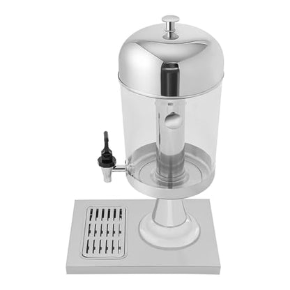 2.11 Gallon Beverage Dispenser with Stand and Ice Core, Commercial Cold Beverage Container with Spigot Drink Jug Stainless Steel Drink Dispensers for Parties Bars Restaurants - size: 8L/2.11Gal— Single Barrel