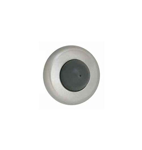 2.5 in. Dia. Wall Mount Convex Flush Bumper (Set of 10) (Brushed Stainless Steel)
