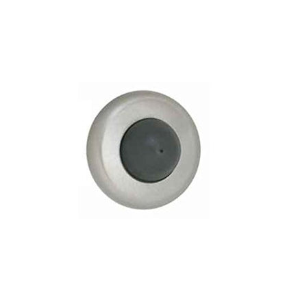 2.5 in. Dia. Wall Mount Convex Flush Bumper (Set of 10) (Brushed Stainless Steel)
