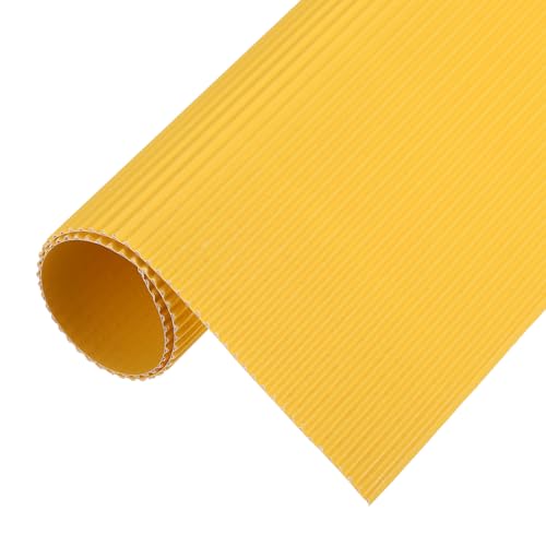 MECCANIXITY Corrugated Paper Sheets 5pcs 14x10x1/16inch Golden Yellow - color: Golden Yellow, size: 14inch x 10inch x 1/16inch