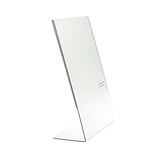 Source One 8.5 x 14 Clear Slant Back Sign Holder Notice Holder - Legal Size (1 Pack) - size: 1 Pack