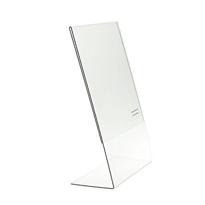 Source One 8 1/2 x 14 Clear Slant Back Sign Holder Notice Holder - Legal Size (6 Pack) - size: 6 Pack