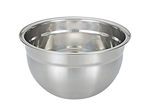 Stainless Steel Mixing Bowl for Baking Cooking and Food Storage Metal Kitchen Aid Mixing Bowls 5 Quart - size: 26CM