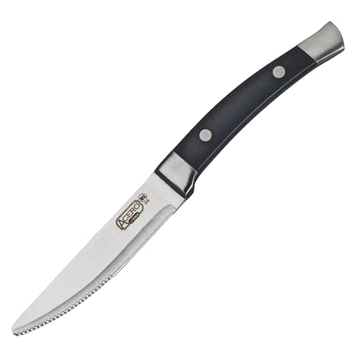 Winco Black Acero Gourmet Stainless Steel Steak Knifes (Set of 12)