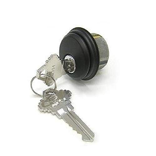 Cylinder Locks - Storefront Lock, 2 Keys, Double Cylinder, Bronze, 1 Pack - color: Duronotic Bronze, size: 1 Pack, style: Keyed Cylinder
