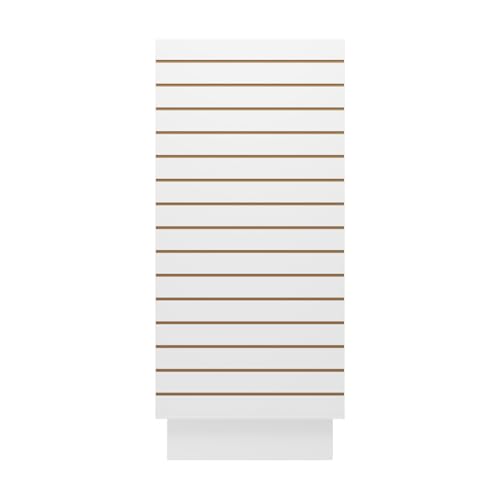 49.5”W x 24”D x 54”H - Retail Slat wall Gondola Display with 3” Slatwall Units，White Versatile H-Unit Slatwall Display Stand - color: White