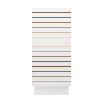 49.5”W x 24”D x 54”H - Retail Slat wall Gondola Display with 3” Slatwall Units，White Versatile H-Unit Slatwall Display Stand - color: White