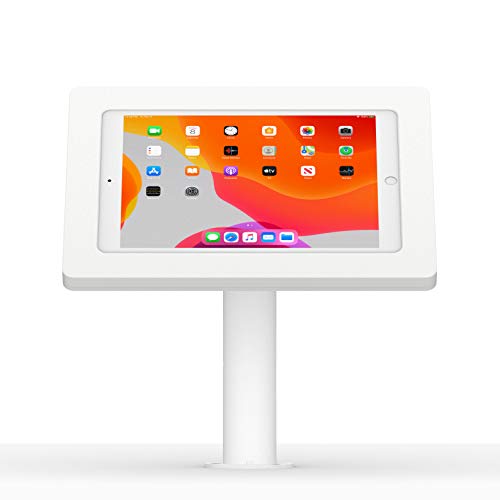 VidaMount White Enclosure and Fixed Neck Wall/Table Surface Mount [Bundle] Compatible with iPad 10.2" (7th, 8th & 9th Gen) - color: White, size: iPad 10.2" (7th, 8th & 9th Gen)