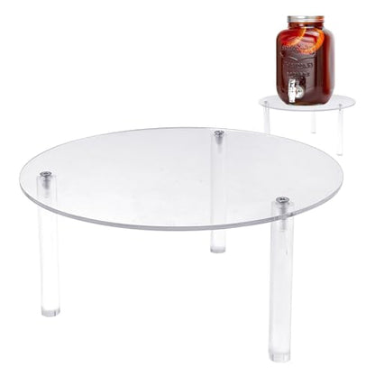 Tfwadmx Drink Dispenser Stand, Acrylic Holder for Beverage Dispenser, Fits Max 7.8 Inch Diameter Glass Drink Dispenser or Water Jugs - size: 1 PC