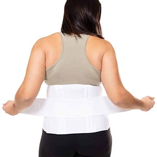 BraceAbility Plus Size XL Bariatric Back Brace - Extra Large Big and Tall Lumbar Support Girdle for Obesity Lower Back Pain in Extra Large, Heavy or Overweight Men and Women (Fits 45"-50") - size: XL