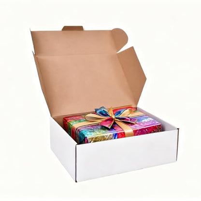 7x5x2 Inches Shipping Boxes, White Cardboard boxes - color: white-7x5x2-25P