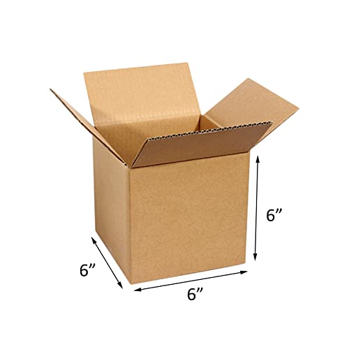 zmybcpack 40 Pack Small Shipping Box 6x6x6 inch, Corrugated Cardboard Mailer Shipping Boxes for Small Business Packing Mailing - size: 40 pack 6"x6"x6"
