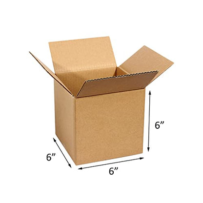 zmybcpack 40 Pack Small Shipping Box 6x6x6 inch, Corrugated Cardboard Mailer Shipping Boxes for Small Business Packing Mailing - size: 40 pack 6"x6"x6"