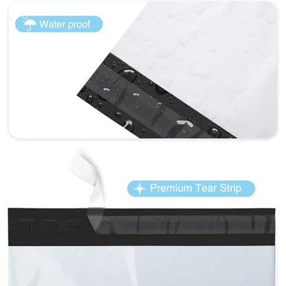 Fuxury Poly Mailers 10x13" 200 Pack,Sturdy Shipping Bags For Clothing,White - color: White, size: 10x13" 200pcs