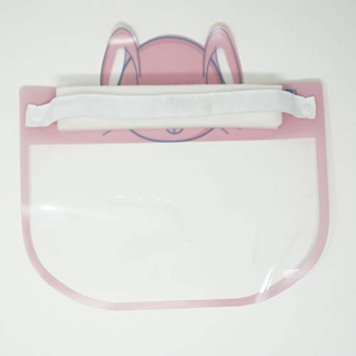ArtToFrames Protective Face Shield 5 Pack, Kids Bunny Design, Fully Transparent Face and Eye Protection from Droplets and Saliva. Comes Assembled. - color: Bunny, size: 5 Pack
