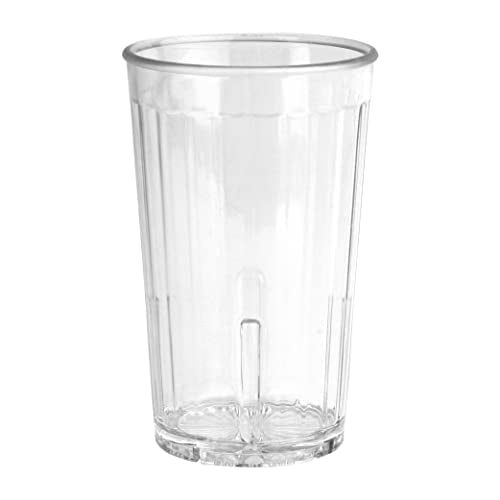 G.E.T. 8810-1-CL-EC Spektrum BPA-Free Multi-Faceted Plastic Tumblers, 10 Ounce, Clear (Set of 4) - size: 10 Ounces, style: Set of 4