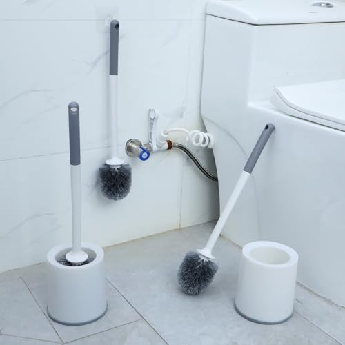 Patelai 6 Pack 18.12 Inch Toilet Brush and Holder for Bathroom