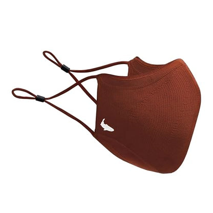 INHERENT Reusable Face Mask, Anti-Odor, Adjustable, Comfortable - style: Brown - Large