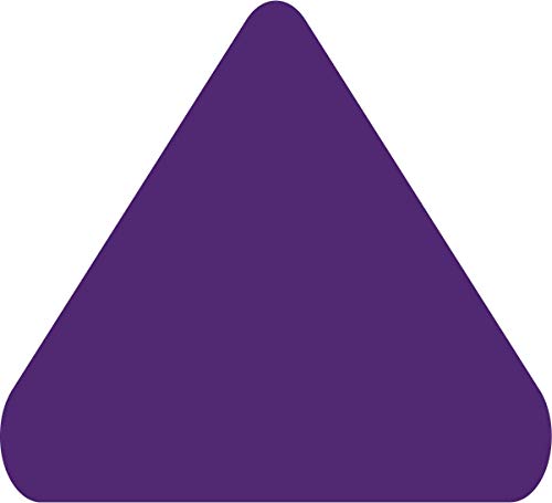 5S Location Marking Arrowhead - Adhesive Laminated Triangle Shaped Floor Marker by Graphical Warehouse - Rounded Corners (Pack of 25) (2x2x2", Purple) - color: Purple, size: 2x2x2"