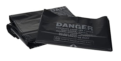 Ultrasac 33 Gal. Asbestos 4 Mil Bag - 30" x 40" - Pack of 50, Black (UL-ASB-4 MIL-50) - style: 33 Gal, 4 Mil, 50 Count