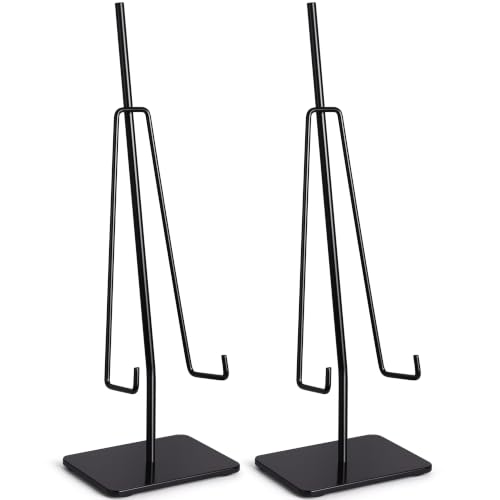 Airy Abode Tabletop Easels, Large Black Metal Display Stands, 2 Pack - size: Large