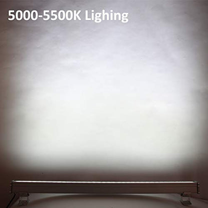 JSN&PC LED Wall Washer 36W 39.4 Inches IP65 Waterproof Outdoor Light for Advertising Boards, Billboard,Building Commercial Lighting (White 5000-5500K) - color: White 5000-5500K