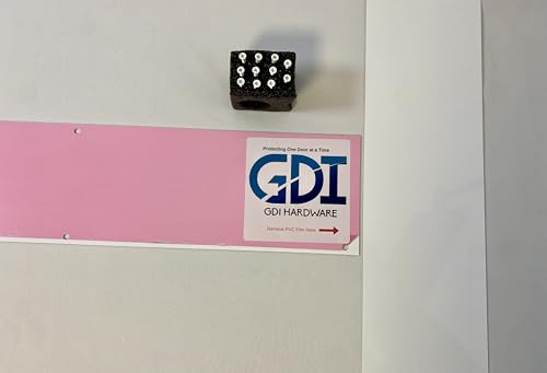 Anodized Aluminum Kickplates, Various Sizes, Colors, and Mounting Options Available, 0.040-Inch Profile, Square Corners, American Made (Ultra White, 4" x 32" - for 34" Door) - color: Ultra White, size: 4" x 32" - for 34" Door