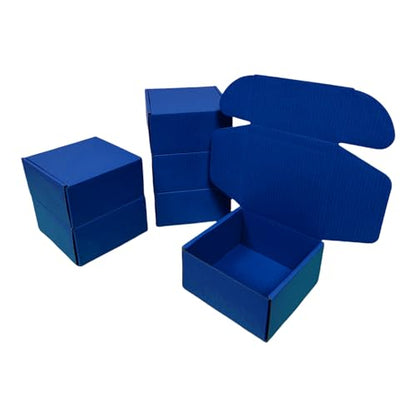 30 Pack 6x6x3 in Industrial Blue Shipping Boxes - color: Industrial Blue, size: 6x6x3 in