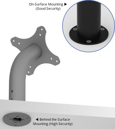 VidaMount Light Grey Enclosure and Fixed Neck Wall/Table Surface Mount [Bundle] Compatible with iPad Pro 12.9" (1st/2nd Gen) - color: Light Grey, size: iPad Pro 12.9" (1st/2nd Gen)