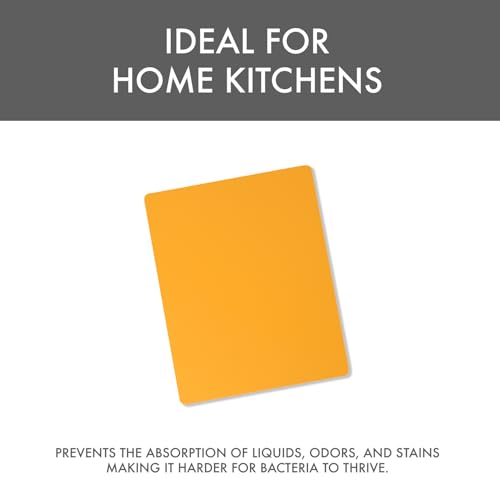Dexas NSF Certified Polysafe Pastry Board, 16 x 20 inches, Reversible Kitchen Cutting Board, Yellow - color: Yellow, size: 20"L x 16"W