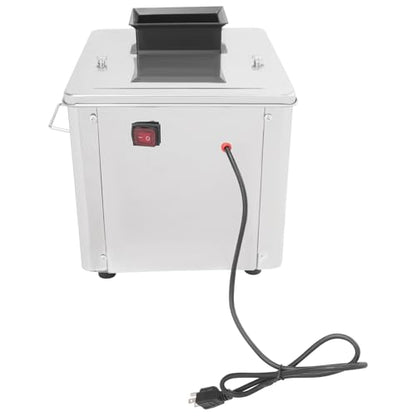 Meat Cutter Machine, 3.5/5/7/10/15mm Commercial Stainless Steel Electric Meat Slicer with Tray Handles 330 lbs/h 310RPM Shredded Cutting Machine for Fresh/Defrosted Meat Lamb Beef (3.5mm/0.14, 850W) - size: 3.5mm/0.14
