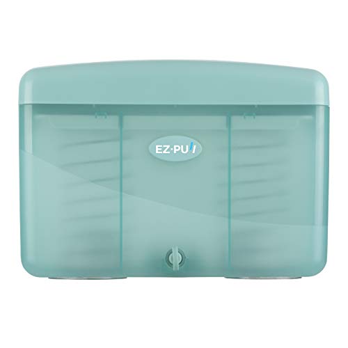 EZbrnd Countertop SLIMFOLD Hand Towel Dispenser for Kitchen/Bathroom/Office/RV/Airbnb, Guest Towel Holder, Turquoise - color: Turquoise
