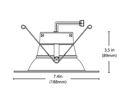 NICOR DLR566091203KOB DLR56(v6) 5/6-inch Oil-Rubbed Bronze 900 Lumen 3000K Recessed LED Downlight - color: Oil-Rubbed Bronze, style: 1 Pack