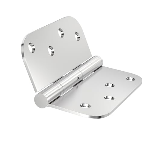 Ball Bearing Door Hinges, 4x4 Inch Stainless Steel Brushed Nickel, 3 Pack - color: 3 Pack Stainless Steels, size: 4 inch - 3 pack