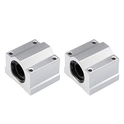 uxcell SCS16UU Linear Ball Bearing Slide Block Units, 16mm Bore Dia (Pack of 2) - size: 16mm
