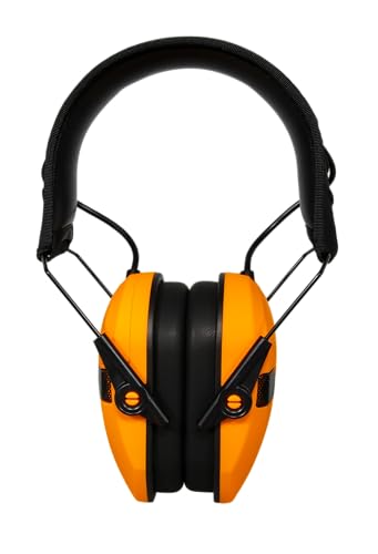 Walker's Razor Slim Electronic Muff - color: Blaze Orange, size: One Size