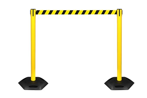 Pittman 751750 QChamp WeatherTough Outdoor Retractable Belt Barrier Set