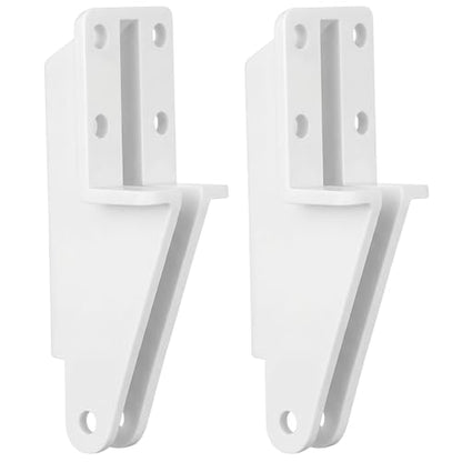 Nuanchu 2 Pack Screen Door Closer Bracket Storm Jamb Plastic Mount, White - color: White