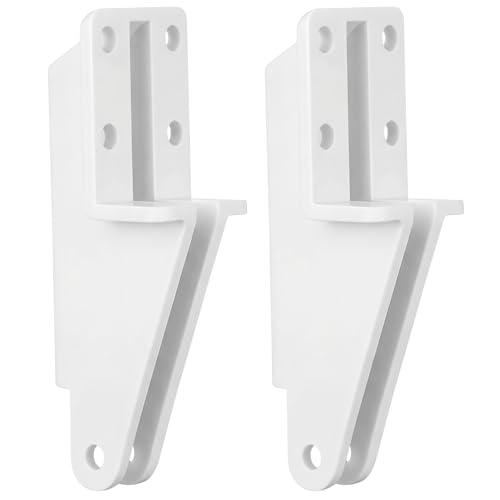 Nuanchu 2 Pack Screen Door Closer Bracket Storm Jamb Plastic Mount, White - color: White