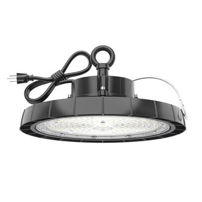 UFO LED High Bay Lights: 200W 30000LM 5000K Led Shop Lights High Bay Led Lights with Plug Suitable for Gym Warehouse Workshop Factory Gym Garage Barn AC100-277V IP65