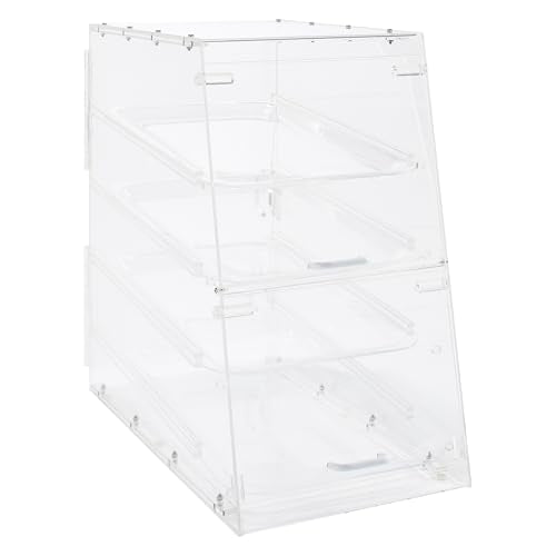 Winco 4 Tier Clear Commercial Display Case - style: 4 Tier
