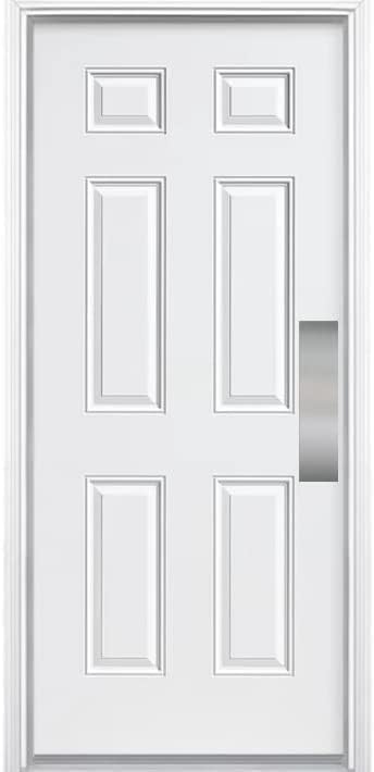 Deck the Door Decor | Door Push Plate - 3M Adhesive Mount - Multiple Sizes & Finishes (Satin Nickel, 3 x 12)(Pack of 4) - color: Satin Nickel, size: 3 x 12" (Pack of 4)