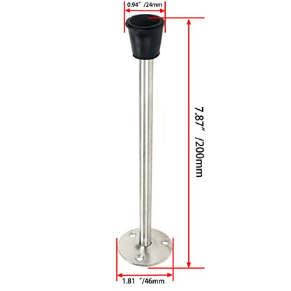 Door Stopper Stainless Steel Wall Mounted Door Stop,7.87" Length - size: 200mm/7.87" 1pcs