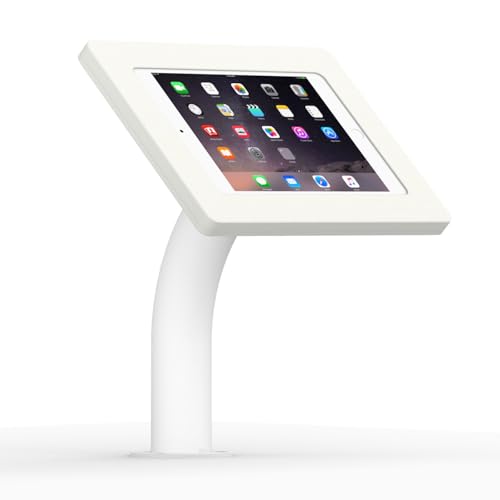 VidaMount White Enclosure and Fixed Neck Wall/Table Surface Mount [Bundle] Compatible with iPad mini 1/2/3 - color: White, size: iPad Mini 1/2/3
