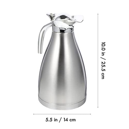 Stainless Steel Thermal Bottle Double-wall Insulated Kettle Vacuum Pot for Home Office Travel Water Container with Anti-leak Design